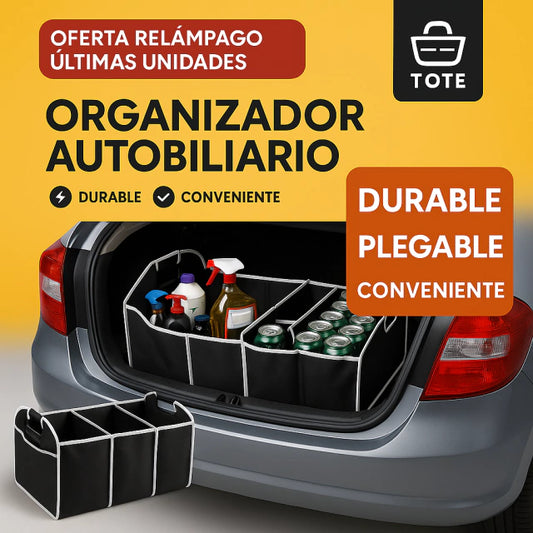Organizador Plegable para Maletero de Auto – 3 Compartimentos Extra Grandes⭐