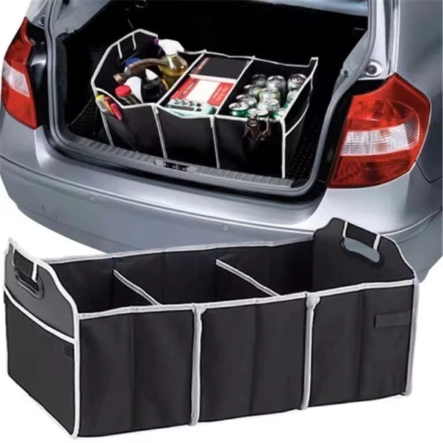 Organizador Plegable para Maletero de Auto – 3 Compartimentos Extra Grandes⭐